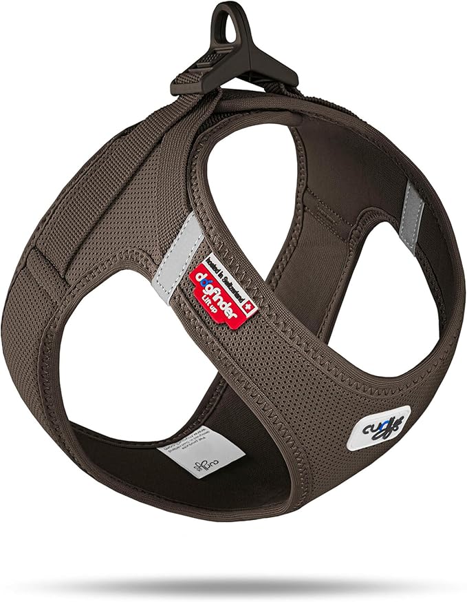 Vest Harness curli Clasp Air-Mesh Brown XS