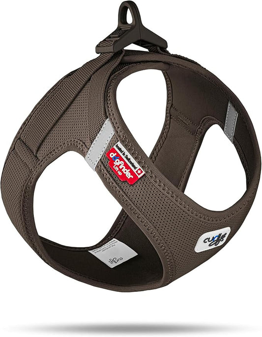 Vest Harness curli Clasp Air-Mesh Brown XS