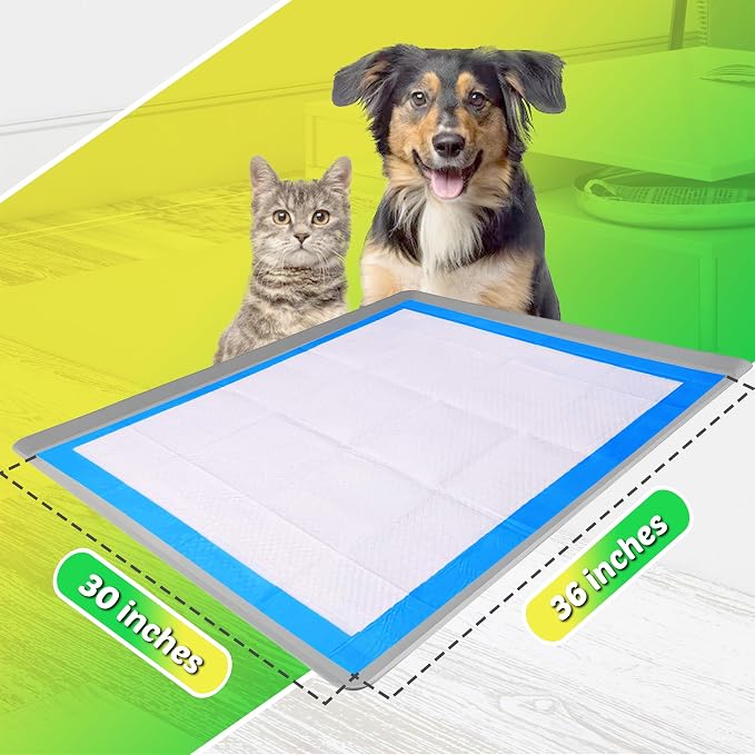 Dog Pee Pad Holder - Fits Up to 30” x 36” Pee Pad - 1 Pack - Light Grey | Stable Grip, Soft Edges, Quick Wipe Silicone Surface, Dog Pad Holder for Indoor Flooring Protection
