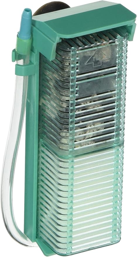 Penn-Plax Small World Aquarium Filter – Comes with a Disposable Media – Safe for Freshwater and Saltwater Setups (SWF1)