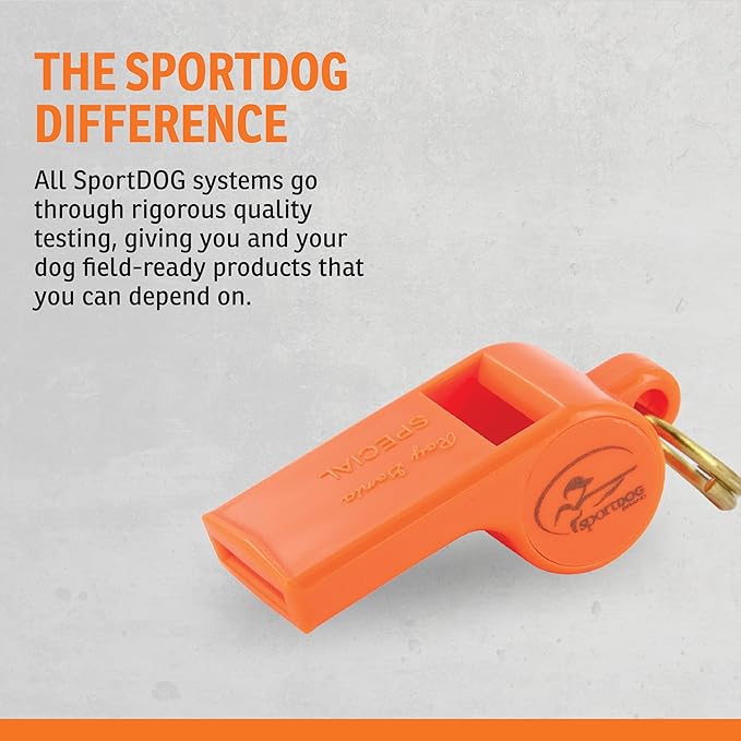 SportDOG Roy Gonia Special Whistle - Long-Range Projection Hunting Dog Field Training Whistle - Ear-Friendly & Ergonomic Design - Durable Plastic Construction