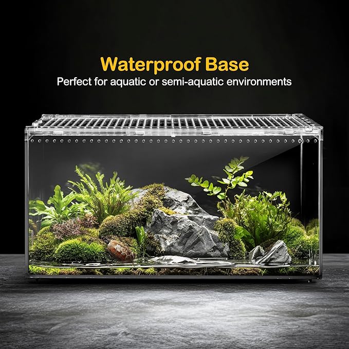 Reptile PC Terrarium,Tarantula Enclosure,Spider Tank Starter Kit,Leopard Gecko Container,Hermit Crab Habitat,Lizard Enclosure,Insect Housing,Jumping Spider Cage,Bearded Dragon Vivarium XL