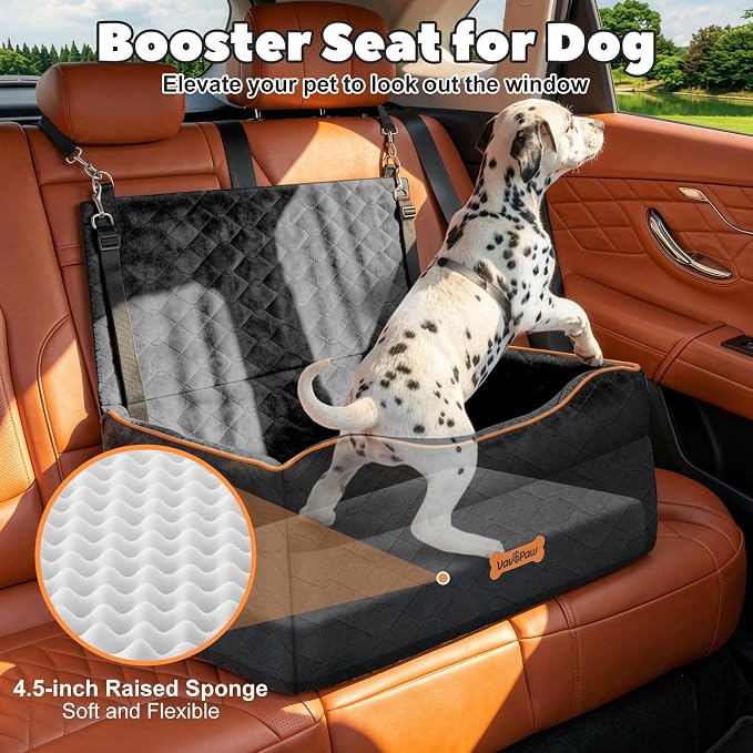 Medium Dog Car Seat Under 50Lbs or 2 Small Dogs Under 25Lbs