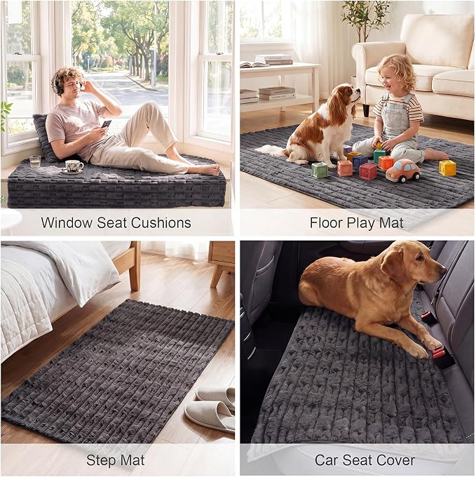 FUANGUI Waterproof Couch Cover for Dogs, Washable Pet Couch Covers for Sofa | Soft Cat Dog Bed Cover Non-Slip Couch Covers for 4 Seat Cushion Couch Sofa Pet Friendly