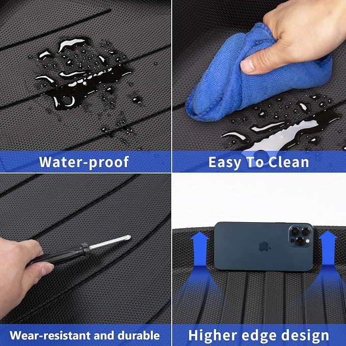 powoq TPE Trunk Mat Compatible with 2022-2026 Honda Civic Sedan Cargo Liners All Weather Cargo Mat Trunk Liner Replacement for 2022 2023 2024 2025 2026 Honda Civic Accessories