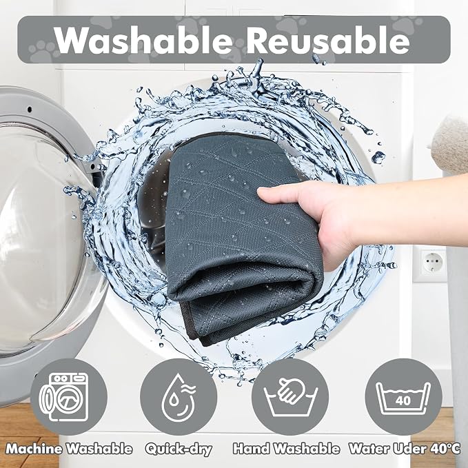 Persure Dog Cat Pet Playpen Puppy Crate Cage for Indoor Outdoor Travel | Nursing Rest Zone Recovering Pet Quarantine Room Portable Pop Up Easy to Set up lightweight (Dark Grey with Pad, Medium)