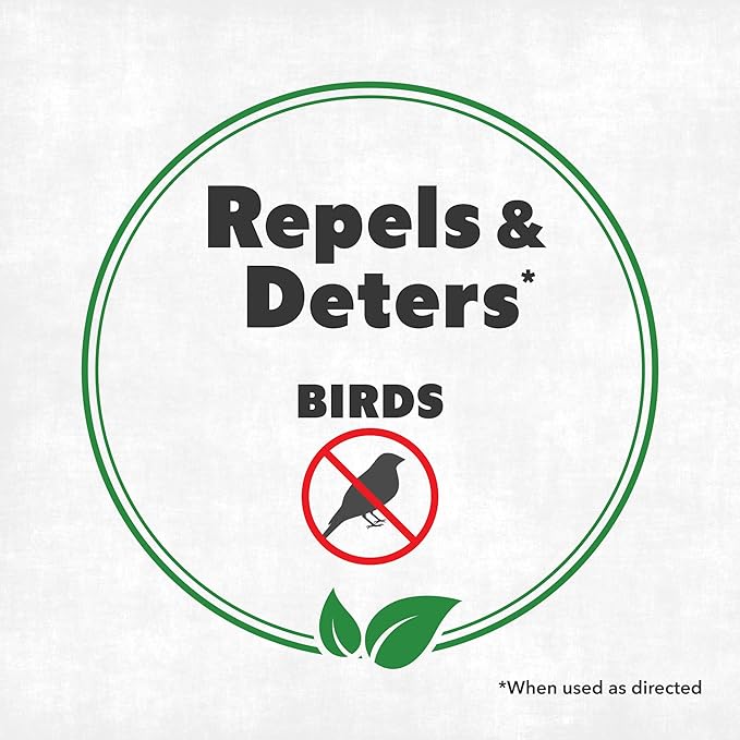 Bird Repellent Spray – Helps Deter Birds from Outdoor Surfaces & Garden Areas, 16 oz (475mL)
