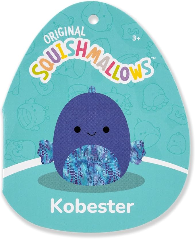 Squishmallows Original 8in Kobester The Blue Betta Fish – Official Jazwares Plush (Little)