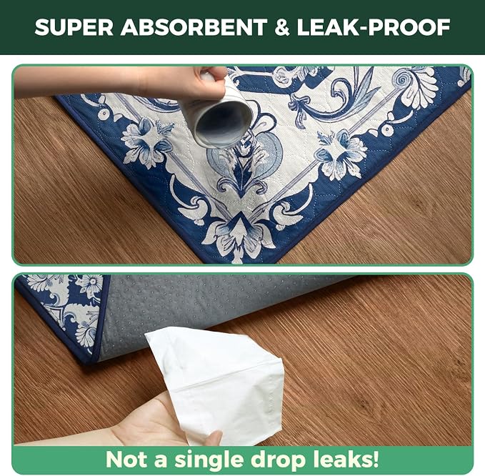 FXW Washable Pee Pads for Dogs, Super Absorbent, 39" x 63", 1 Pack | Machine washable, Non-slip backing, Fits 24"H 6-Panel FXW Rollick/Homeplus Playpens