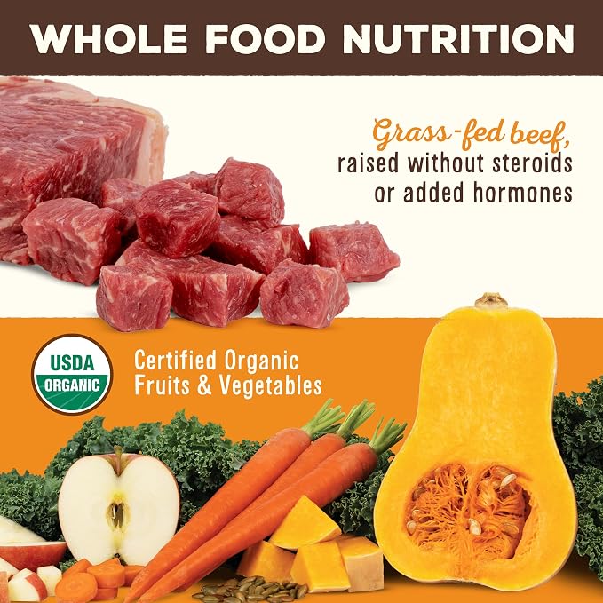 Primal Freeze Dried Dog Food Nuggets, Beef; Complete & Balanced Meal; Also Use as Topper or Treat; Premium, Healthy, Grain Free, High Protein Raw Dog Food, 14 oz (Pack of 4)