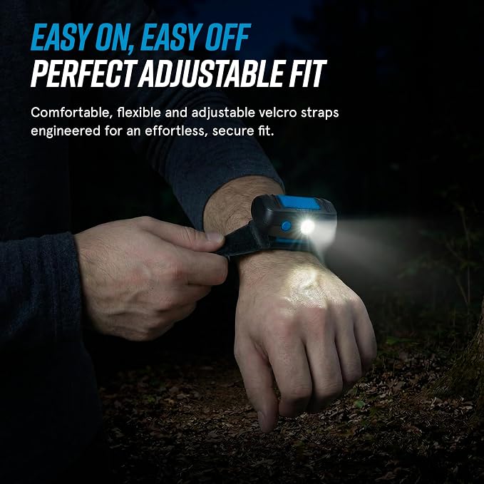 noxgear LightHound Light Up Reflective Dog Harness and Wrist Light, Large | 360° Light Up Reflective Dog Harness, 8 Colors & 6 Modes, USB Rechargeable, Adjustable, Rainproof, LED Fiber Optic