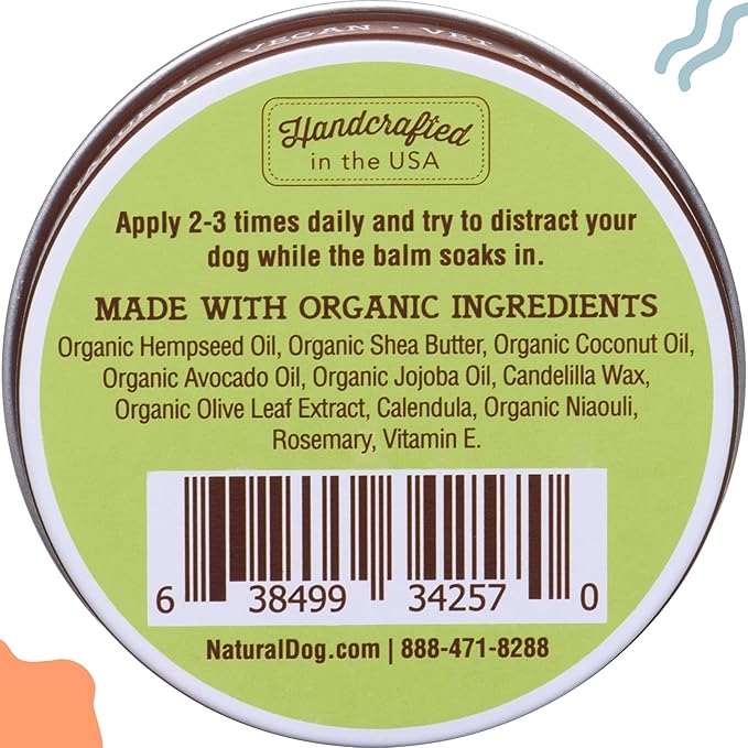 Natural Dog Company Wrinkle Balm for Dogs – Dog Wrinkle Balm for Skin Folds, Facial Creases & Wrinkles, Lick-Safe Wrinkle Cream for Bulldogs, Pugs & Bully Breeds, Daily Skin Care, 1oz Tin