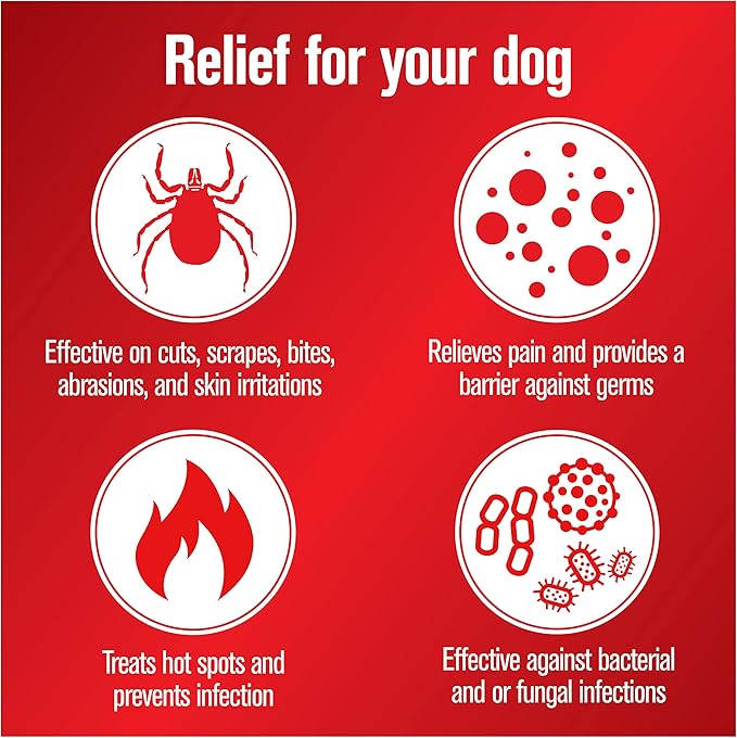 Sulfodene Dog Wound Care 3-Way Ointment, Relieves Pain & Prevents Infection For Dog Cuts, Scrapes, Bites and Injuries, 2 Ounce