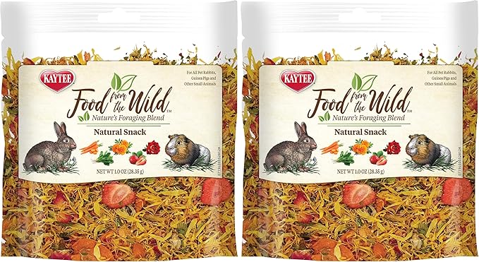 Kaytee Food from The Wild Natural Snack for Pet Rabbits, Guinea Pigs and Other Small Animals, 1 Ounce (Pack of 2)