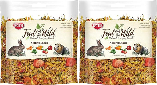 Kaytee Food from The Wild Natural Snack for Pet Rabbits, Guinea Pigs and Other Small Animals, 1 Ounce (Pack of 2)