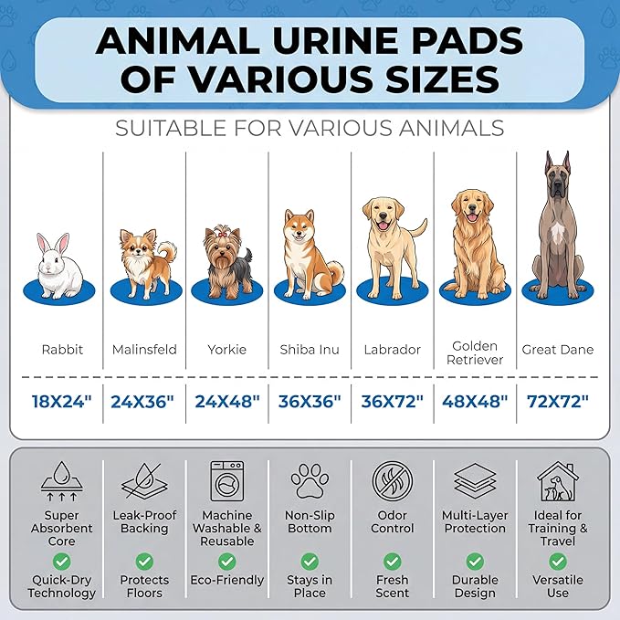 Washable Pee Pads for Dogs,Great Urine Absorbent Reusable Puppy Training Pads,Waterproof,Leak-Proof & Non-Slip Potty Pads for Whelping,Crate,Playpen,Bed.(Gray Floral,18"x24")