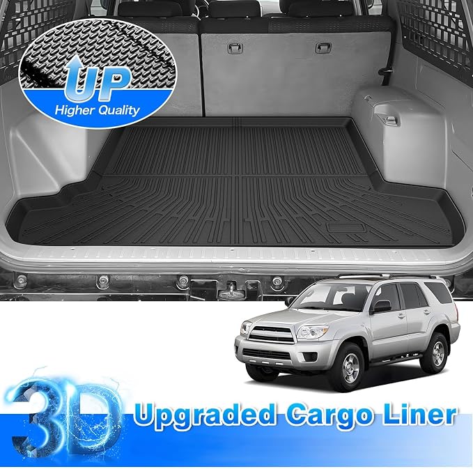 4Runner Cargo Liner - Trunk Mat for Toyota 4Runner 2003-2009, All Weather Cargo Mat for 4Runner Accessories, Heavy Duty Car Mats, Car Accessories