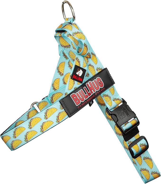 Adjustable Dog Harness– No Pull, No Choke – for English Bulldogs, French Bulldogs, Pugs & Broad-Chested Breeds – Easy, Safe Walks (Taco, Large)