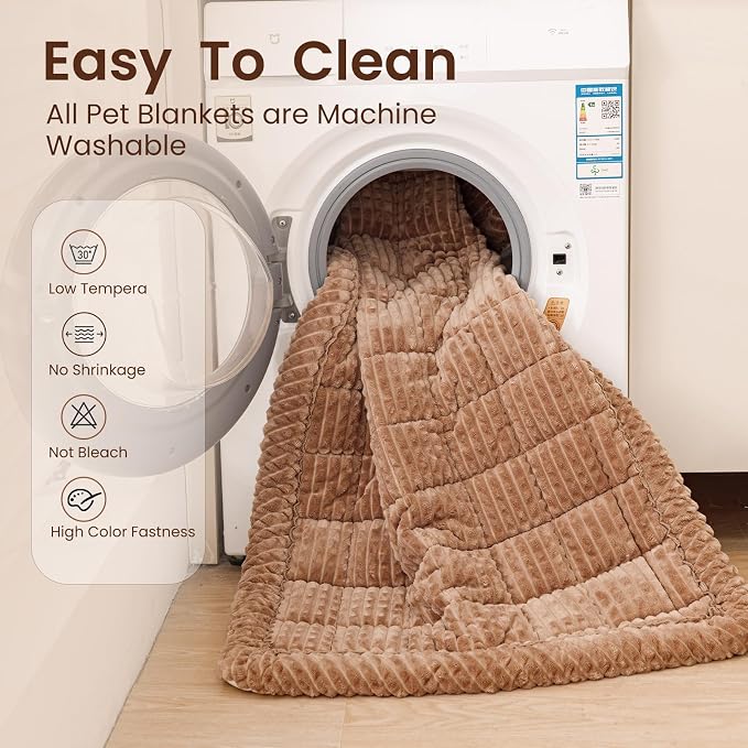 Couch Cover for Dogs Washable, Non-Slip Pet Couch Covers for Sofa, Fuzzy Dog Couch Cover Blanket, Thick, Soft, Plush Couch Cushion Covers for Sofa Protector (Coffee, 27.6" x 59"/70 x 150cm)