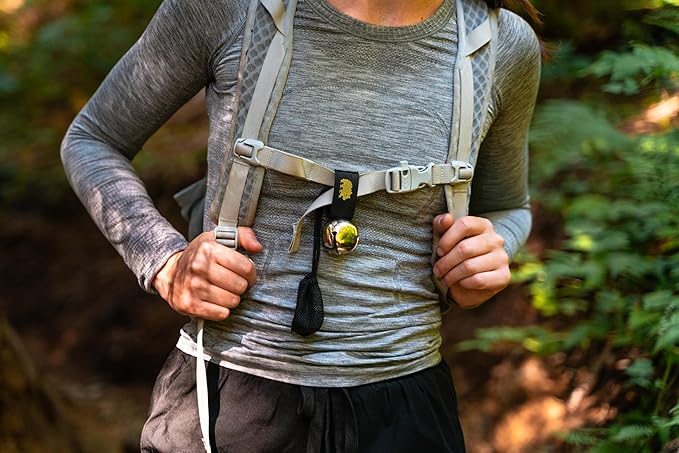 Coghlan's Magnetic Bear Bell with Silencer - Hiking Safety Gear for Wildlife Alert - Yellow