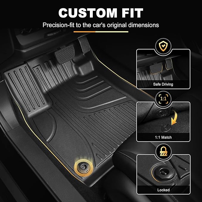 Floor Mats Fit for Honda Passport 2026 Upgrade Trunk Mat with Backrest Mat - AOMSAZTO All Weather Custom Fit 2026 Passport Floor Liners Cargo Liner Full Set Car Mats Accessories