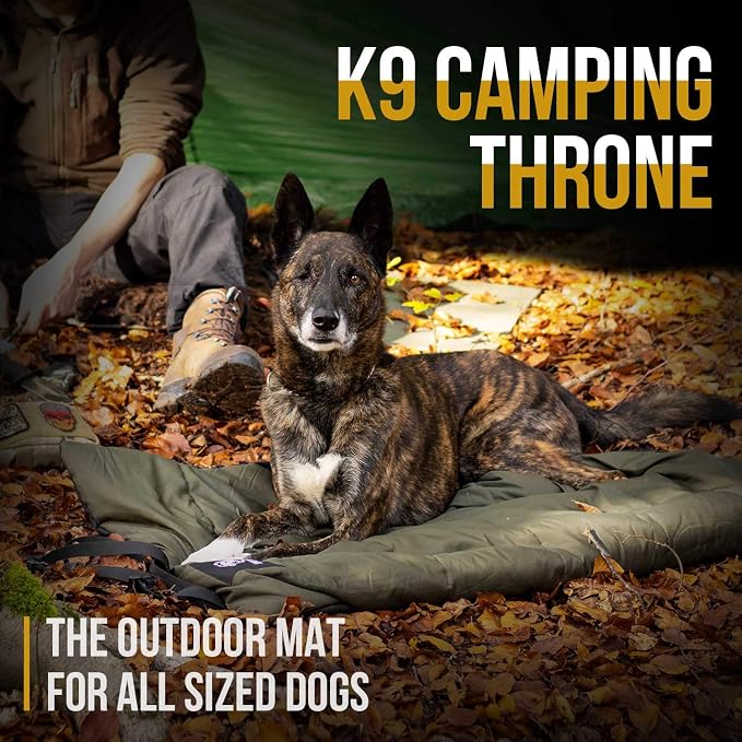 ONETIGRIS Large Dog Bed Washable Matteress Anti Slip Cushion for Pets Sleeping, 3.6ft by 2.2ft Water-Resistant Pet Bed for Indoor Outdoor(Green) | Foldable travel mat for dogs with soft insulated filling. Collapses compact for camping trips. Easy clean...