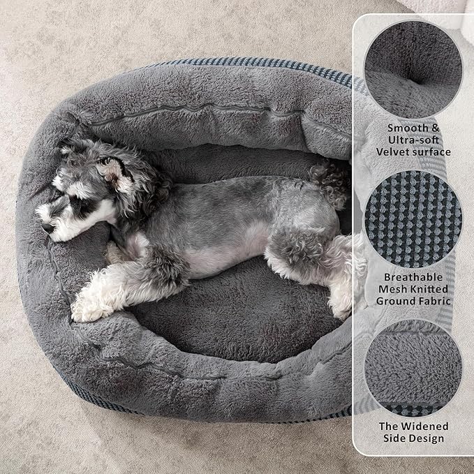 Large Dog Beds Large Sized Dog, Washable Orthopedic Warming Soft Sleeping Durable with Anti-Slip Bottom