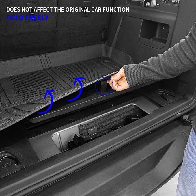 Rongtaod Cargo Mat Compatible with 2021-2025 2026 Ford Bronco 4 Door Trunk Mat Cargo Mat Cargo Liner Back Seat Cover Protector 2025 Bronco Accessories (Trunk Mat+Backrest Mats)