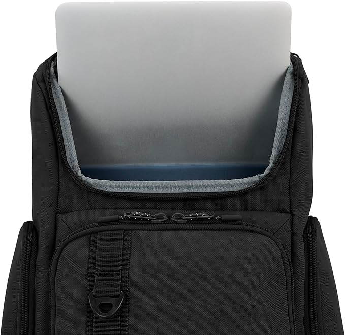 High Sierra Lineage Flap Backpack- Black