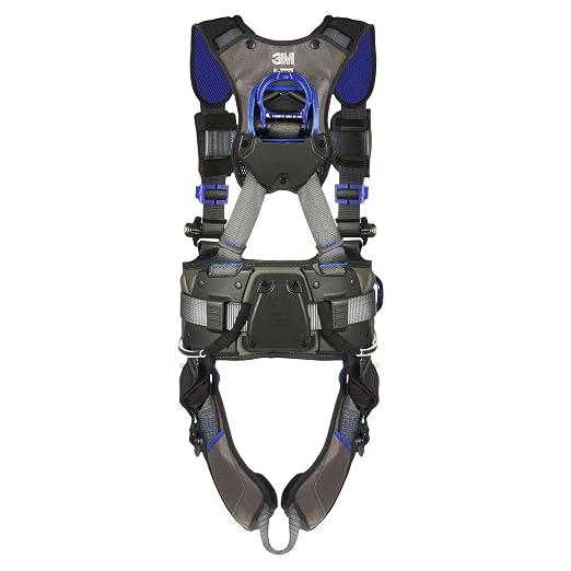 3M 1113179 DBI-SALA ExoFit X300 Comfort Wind Energy Climbing/Positioning Safety Harness, Wind Energy Fall Protection, Aluminum Back and Front D-Ring, Leg Tongue Buckle, Quick-Connect Chest Buckle, 2X