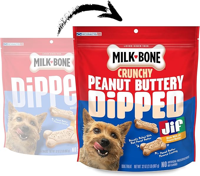 Milk-Bone Peanut Buttery Bites Soft Dog Treats with Real Peanut Butter & Bacon