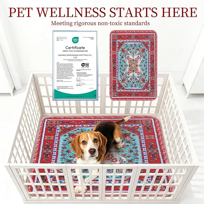 Homimp Washable Pee Pads for Dogs, 2 Pack Reusable Puppy Pads Waterproof, Absorbent and Leakproof Dog Pee Pads, Non Slip Puppy Training Pads, Pet Mat for Floor, Crate, Couch, Whelping,Brown, 36"x36"