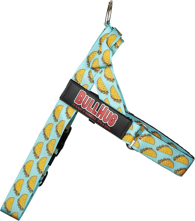 Adjustable Dog Harness– No Pull, No Choke – for English Bulldogs, French Bulldogs, Pugs & Broad-Chested Breeds – Easy, Safe Walks (Taco, Small)