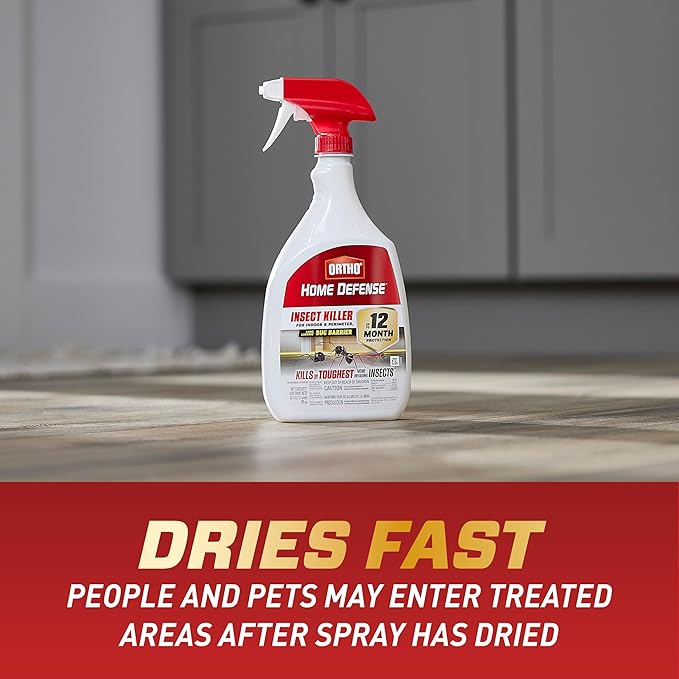 Ortho Home Defense Insect Killer for Indoor and Perimeter2 - Ready-to-Use, Bug Spray, Kills Ants, Roaches, and Spiders 24 fl. oz. (2-Pack)