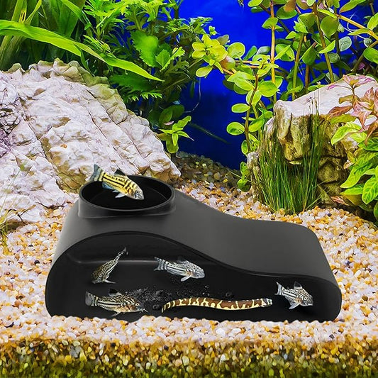 Aquarium Underground Tunnel Cave Fish & Shrimp Under Gravel Tunnel Aquarium Cave Hideout Shrimp and Fish Hiding Caves Shrimps Hideout(Size:Single Hole)