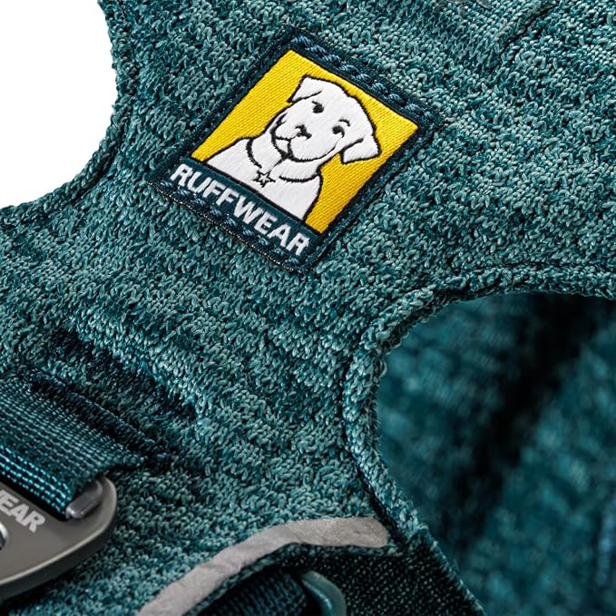 Ruffwear, Front Range Flex Dog Harness, Engineered Knit Construction for Ultimate Fit and Mobility, Lightweight Flexible Everyday Harness with Dual Leash Clips, Deep Teal, X-Small
