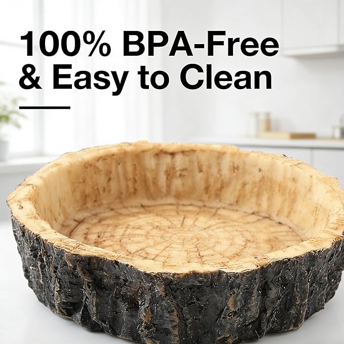 Reptile Bowls,Reptile Water Dish Reptile Water Bowl Reptile Accessories Snake Water Bowl for Small Reptiles, Lizard & Snake - Practical Reptile Accessory for Feeding and Hydration