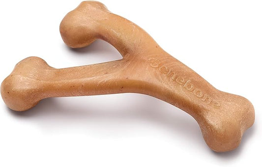 Benebone Wishbone Jouet à mâcher résistant pour chiens grands mâcheurs, saveur poulet véritable, fabriqué aux États-Unis, Taille Géant
