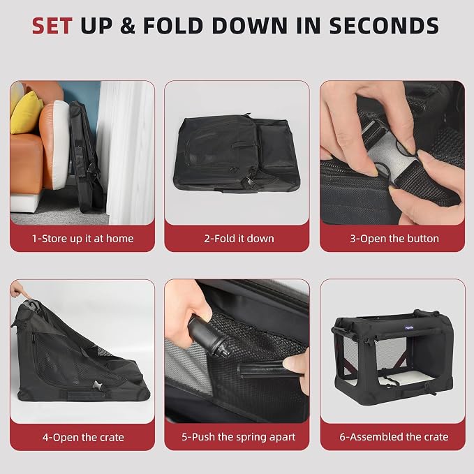 Petprsco Large Cat Carrier for 2 Cats/Small Dogs 24"x17"x17" for Car Travel | Soft Pet Carrier for Large Cats & Small/Medium Dogs, Includes Warm Blanket, Foldable Bowl & Washable Pad, for Long Car Trips