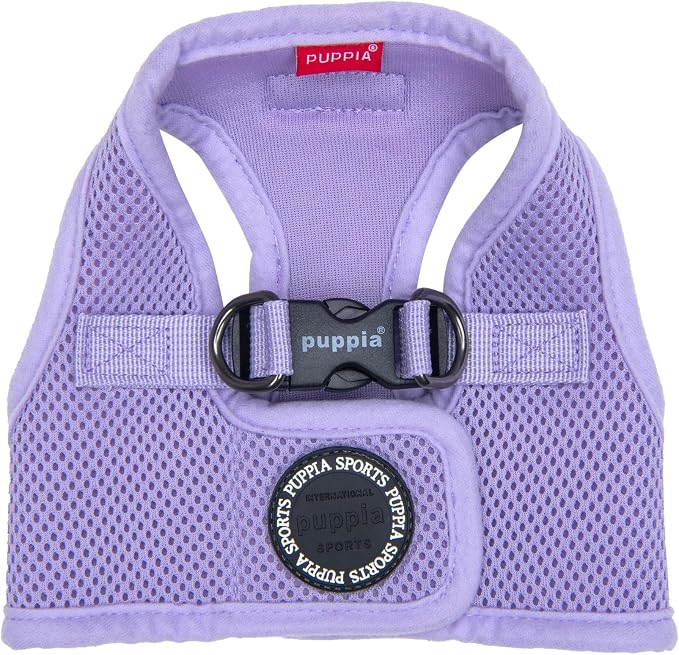 Puppia Soft Vest Dog Harness Step-in Padded Mesh No Choke No Pull Comfortable Walking Running Training for Small Medium Large Dogs, Violet, Small
