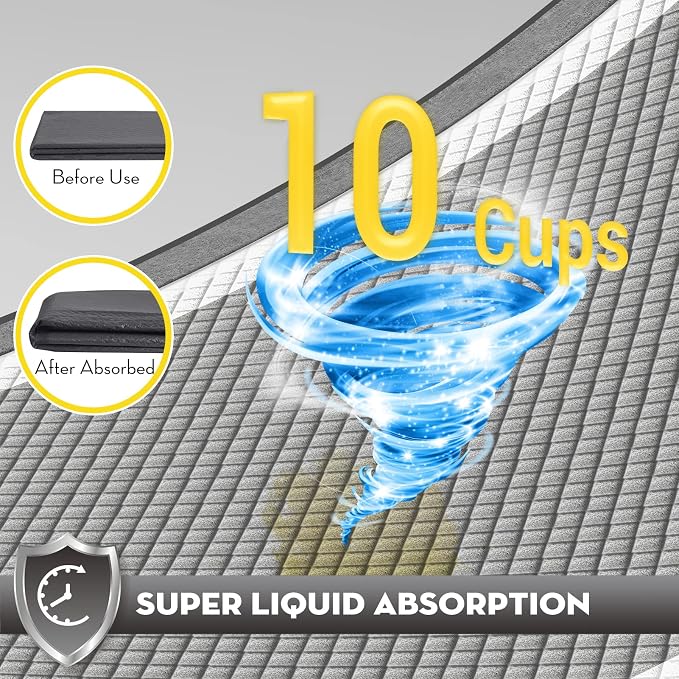 CROCI Charcoal Pee Pads for Dogs Odor Control Leak Proof XXL 30x36in 35Ct | Super Absorbent Dog Pee Pad with Adhesive Tabs, Heavy Duty, Dog Potty Training, Quick-Dry Surface, Disposable