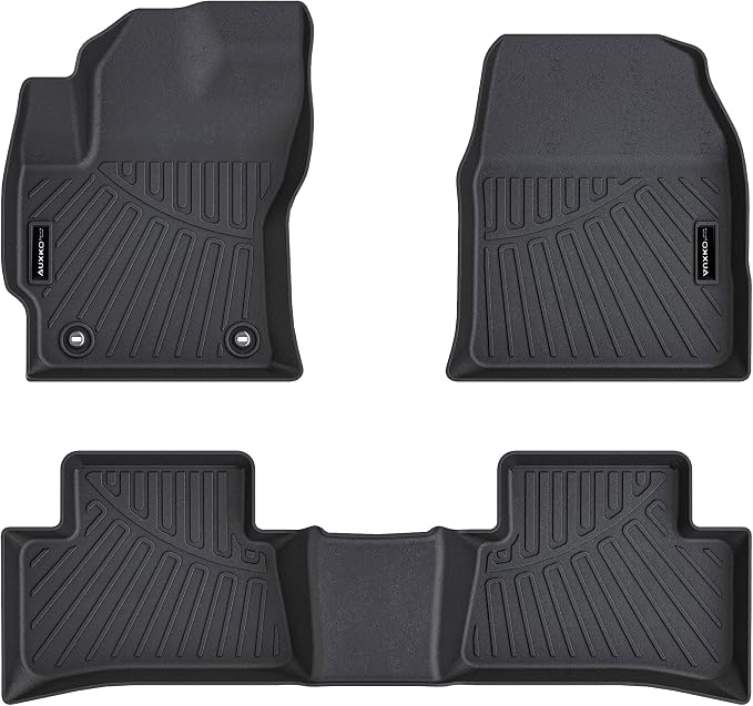 Auxko All Weather Floor Mats for Toyota Corolla Cross FWD Gas & AWD Hybrid 2026 2025-2022 TPE Liner Corolla Cross Accessories All Season Guard Odorless Anti-Slip Floor Mats