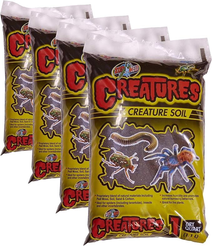 Zoo Med Creatures Creature Soil Bag 1 Quart (Pack of 4)