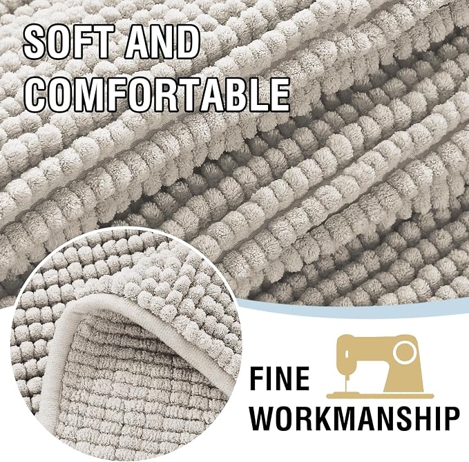 H.VERSAILTEX Plush Chenille Couch Cover for Dogs Pets Blanket for Bed Anti-Slip Soft and Durable Furniture Protector for Small Medium Large Cats Washable (52" x 82", Oatmeal)