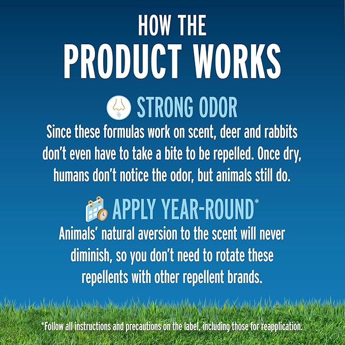 Liquid Fence Deer And Rabbit Repellent Ready-To-Use, Apply Year-Round, 1 Gallon