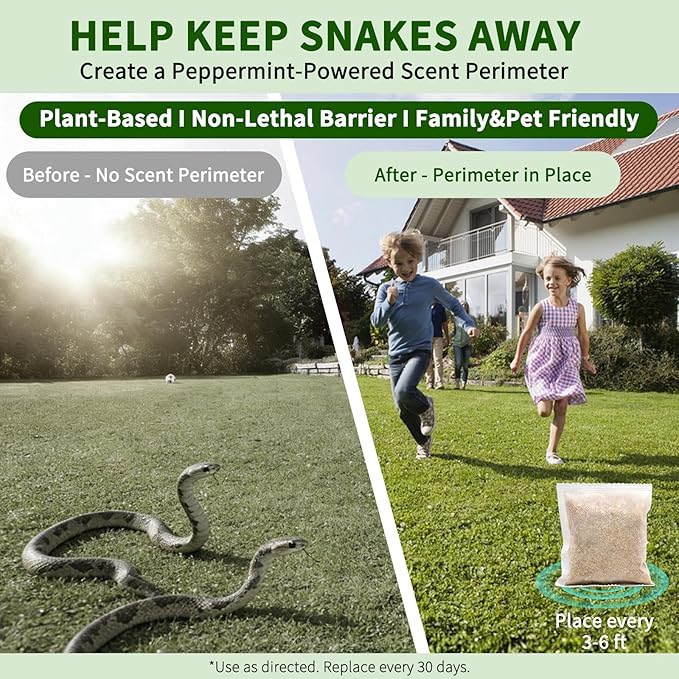 Snake Repellent for Yard Powerful,10 Pack Safe for Home Yard, Pet Safe, Natural Snake Repellant for House Yard Lawn Garden Camping