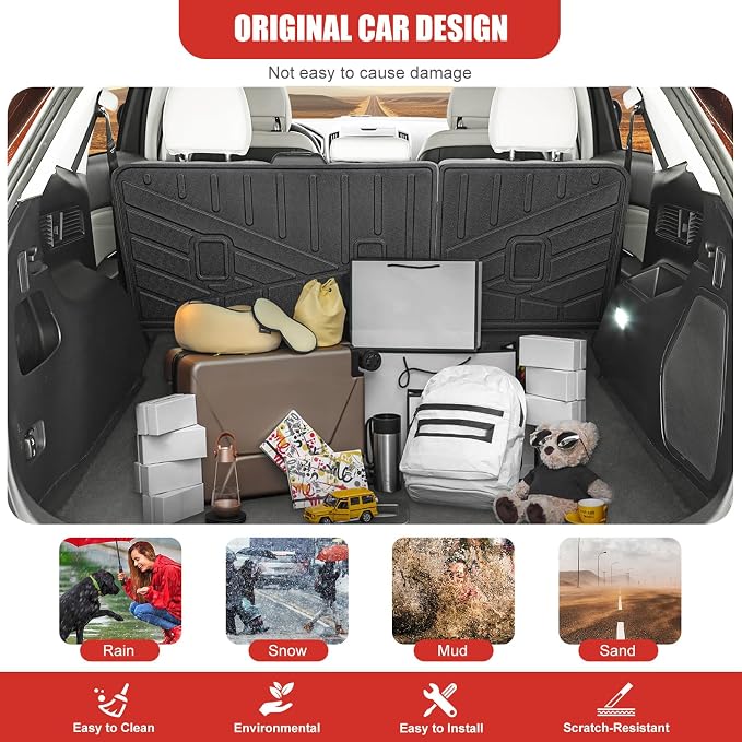 Seat Back Cover Fit for 2015-2024 Ford Edge 5 Seats Accessories, Cargo Mat Cargo Liner All Weather Seat Back Protector Replacement for 2024 Ford Edge(Seat Back Cover)