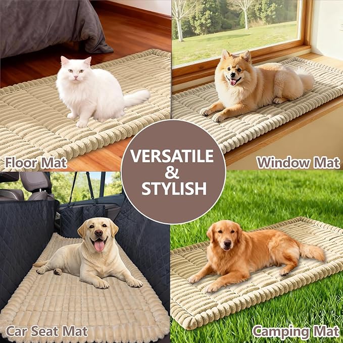 Couch Cover for Dogs Washable,Non Slip Fuzzy Durable Pet Friendly Cozy | Soft Slipcovers for 3 Cushion Sofa Cover,Plush Thick Protector Fits Mat Bed Leather & Fabric Couches (Grey 27.6"x82.7")