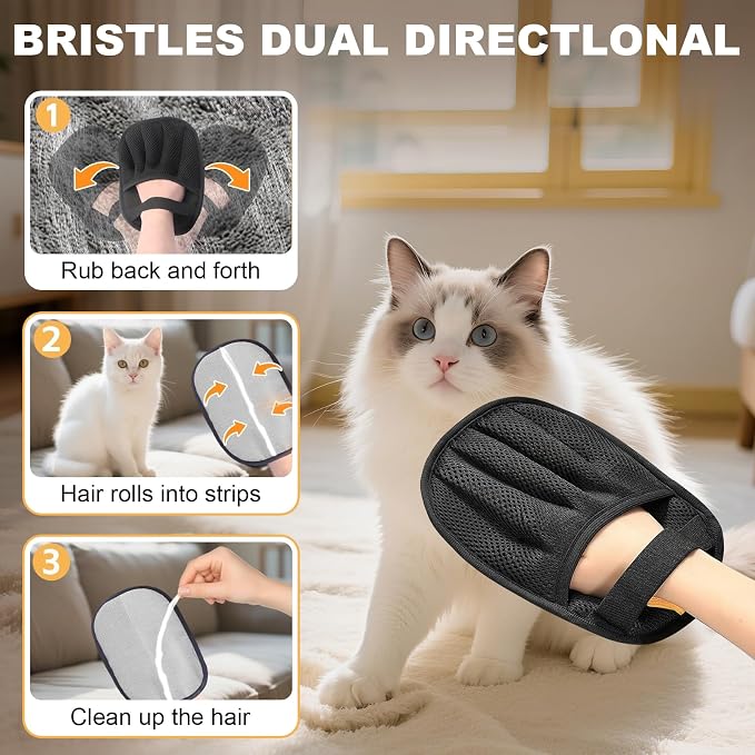 Wireless Cat Water Fountain Stainless Steel,4.5L Cordless Pet Fountains for Dringking,4000mah Battery Operated Cat Water Pountain,Automatic Dog Dispenser w Pet Hair Remover Gloves