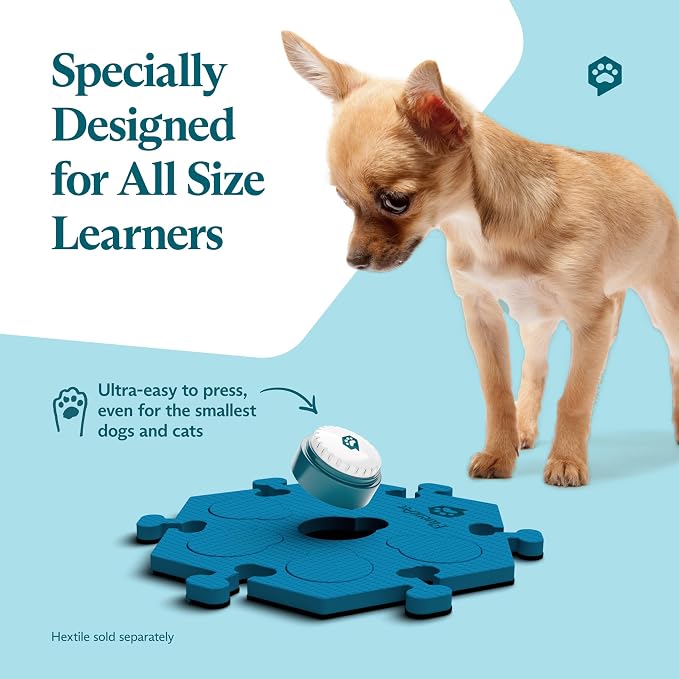 Speak Up Dog Buttons for Communication, (12 Recordable Buttons) with Pre-Installed Batteries, Clearer Upward-Facing Sound, Training Buzzer for Dogs & Cats, Talking Pet Buttons for Training